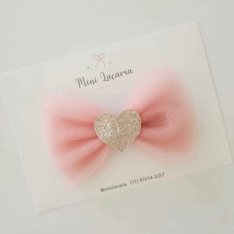 Laço Angelina | Tule | Rosé