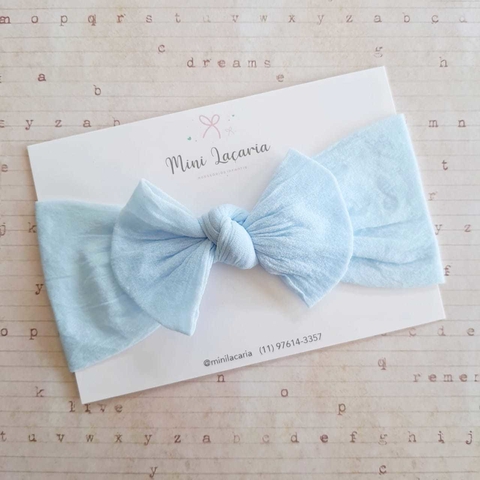 Turbante Luísa | Azul Bebê