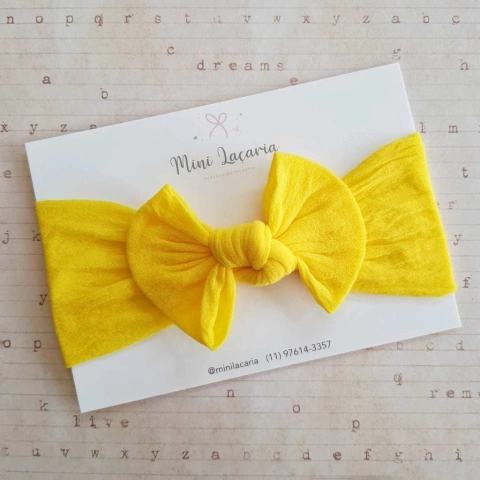 Turbante Luísa | Amarelo