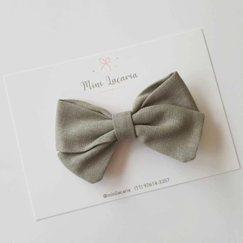 Laço Milão M | Linho | Cinza Nude