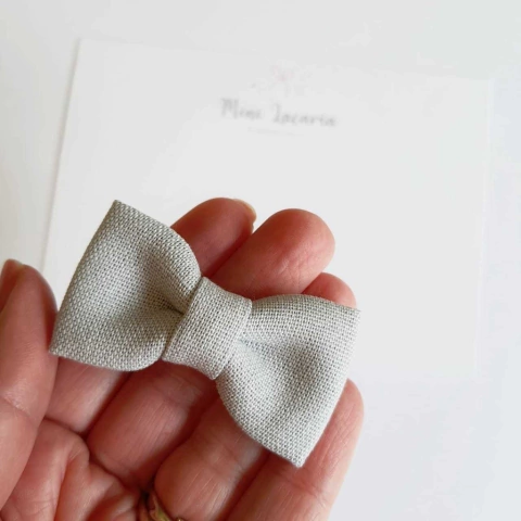 Laço Florença P | Linho | cinza