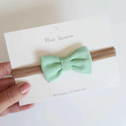 Laço Florença M | Linho | menta