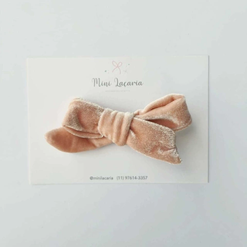 Laço Paris M | Veludo | rosé light