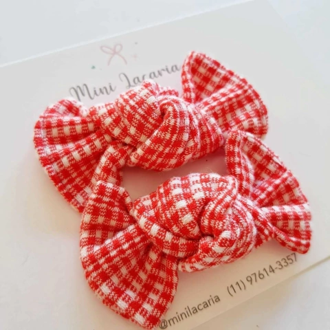 Parzinho C. | Xadrez Vermelho e Branco