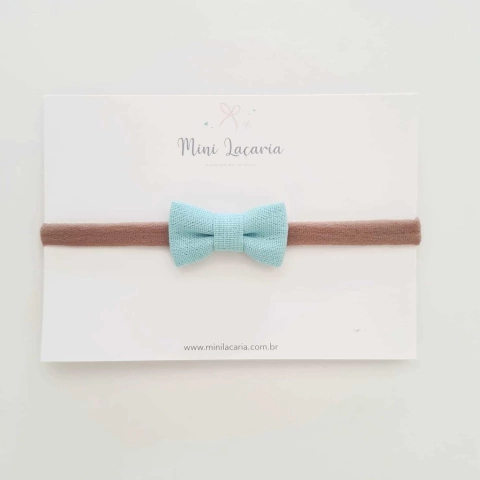 Laço Florença Mini | linho azulzinho