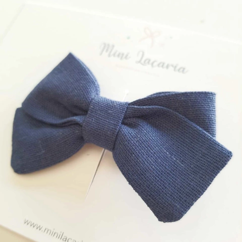 Laço Milão M | Linho | Azul Marinho
