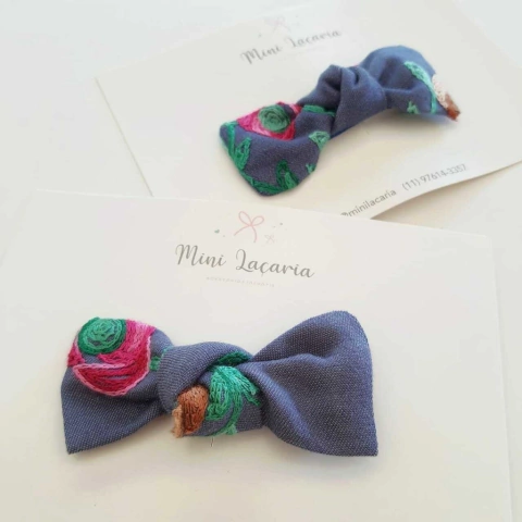 Laço Dakota M | Linho | Jeans Floral