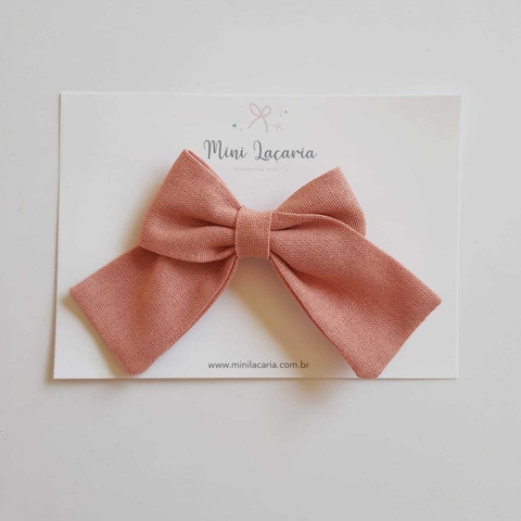 Laço Viena M | Linho | Rosa Blush