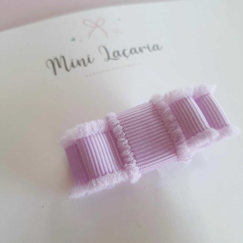 Mini hairclip Aurora desfiadinho | lilás