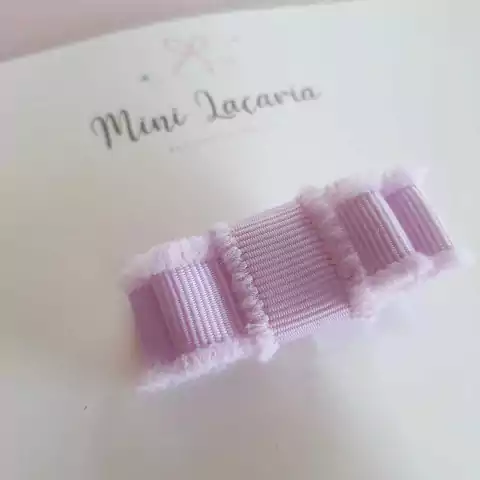Mini hairclip Aurora desfiadinho | lilás