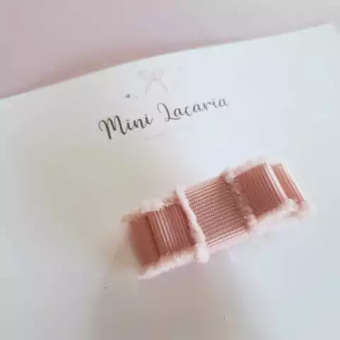 Mini hairclip Aurora desfiadinho | rosé