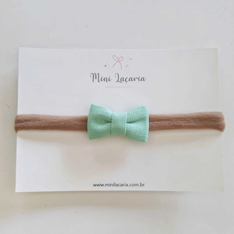 Laço Florença Mini | linho verde