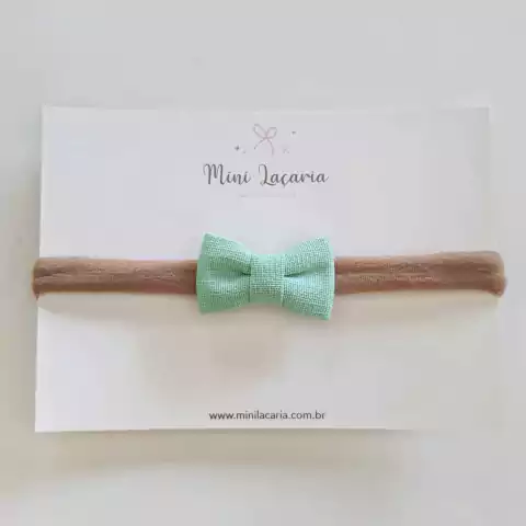Laço Florença Mini | linho verde