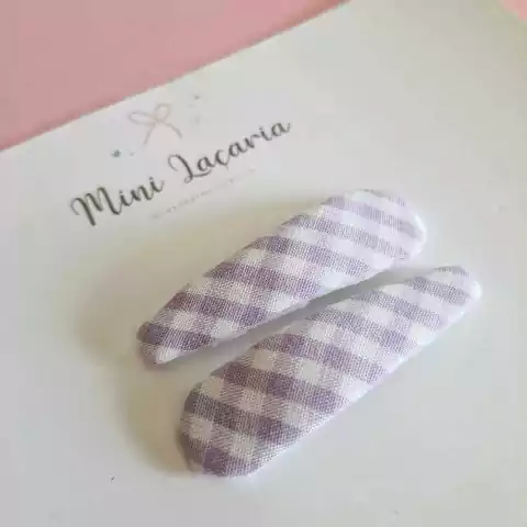 Dupla de Tic Tacs forrados | xadrez lilás e branco - comprar online