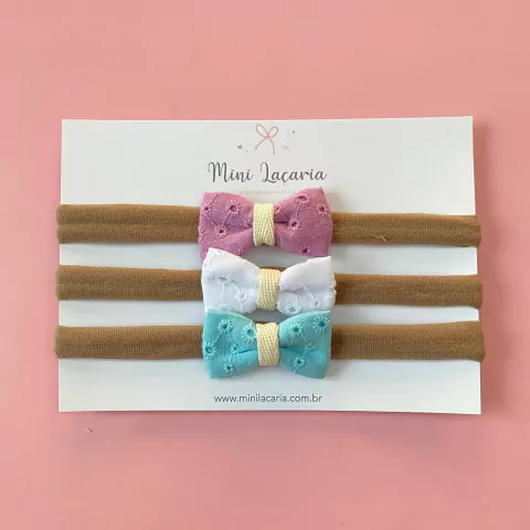 Trio em Laise Mini | faixinhas