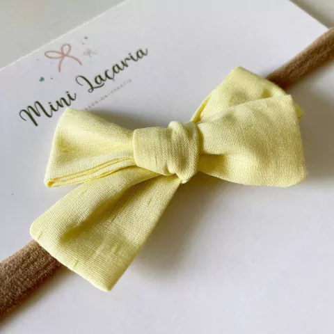 Laço Montreal Mini | Amarelinho