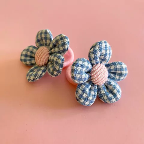 Par de Xuxinhas Flora | P | Azul