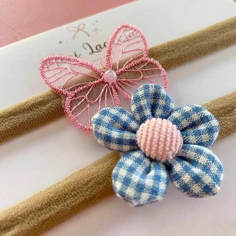 Dupla Meu Jardim | na faixinha | borboleta rosa