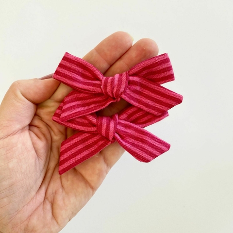 Parzinho Paris P | Listradinho Pink - comprar online