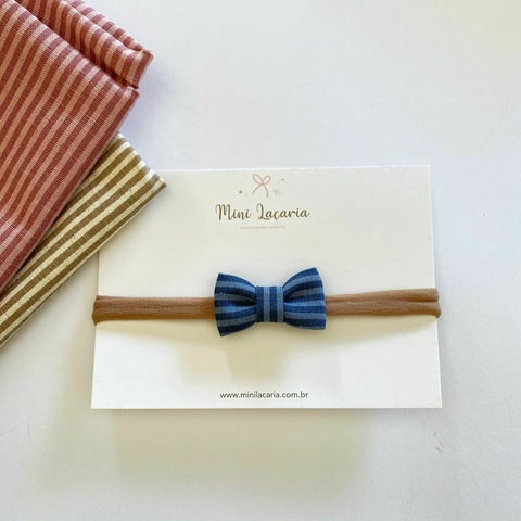 Laço Florença Mini | listradinho azul - comprar online