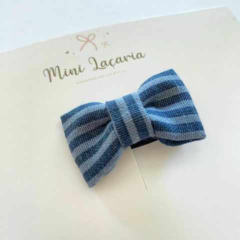 Laço Florença Mini | listradinho azul - comprar online