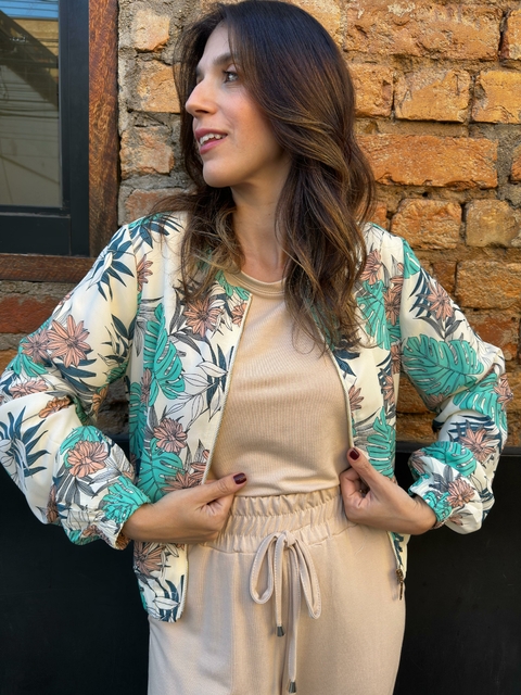 JAQUETA BOMBER ESTAMPADA NIARA - comprar online