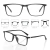 Armação Óculos de Grau Clipon 5x1 - Quadrado Casual Pequeno na internet