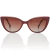 Óculos De Sol Feminino Pequeno Gatinho Polarizado Degradê SW - comprar online
