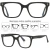 Armação Óculos de Grau Acetato Bold Quadrado Masculino Unissex SW® na internet
