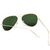 Óculos de Sol Aviador Lente Cristal Masculino Feminino Metal - Shield Wall