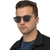 Imagem do Óculos de Sol Feminino Masculino Redondo Acetato Metal UV400