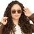 Óculos de Sol Feminino Masculino Quadrado Acetato Metal UV400 - comprar online