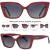 Óculos De Sol Feminino Gatinho Bold Acetato Italiano Tartaruga Polarizado - comprar online