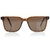 Óculos de Sol Casual Shield Wall Acetato Quadrado Preto Fosco Marrom Cinza UV 400