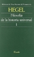 FILOSOFÍA DE LA HISTORIA UNIVERSAL I