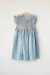 Vestido Nina celeste volados