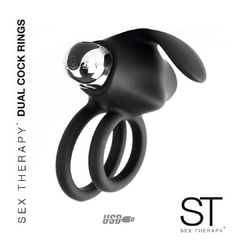 doble anillo peneano negro