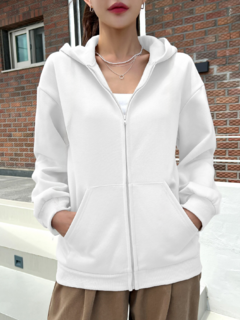 Jaqueta Moletom Com Zipper
