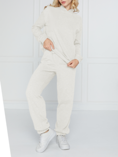 Conjunto Moletom Com Capuz De Duas Peças Com Moletom E Calça De Moletom