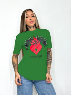 T-shirt Camiseta Estampada Punk Rock
