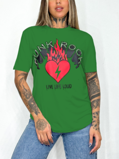 T-shirt Camiseta Estampada Punk Rock - comprar online