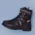 Bota Coturno Infantil Feminina Pampili Rubi Matelassê Comfy Preto