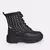 Bota Coturno Feminina Pampili Duda Tal Filha Tal Mãe Tachas Preta - Kids Dreams Moda Infantil