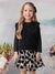 Conjunto Infantil com Saia de Tule com Poá Animê
