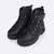 Bota Coturno Feminina Pampili Lucky Glitter e Strass Preta na internet