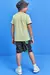 Conjunto de Camiseta em Meia Malha e Bermuda em Nylon Ergonomic com Elastano 74993 LucBoo - Kids Dreams Moda Infantil