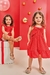Conjunto de bata e shorts em sarja com elastano Kukie