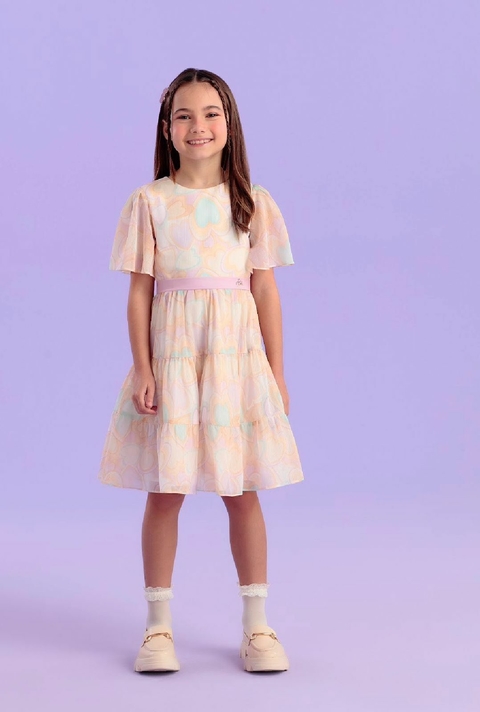 Vestido Festa Corações Petit Cherie