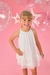 Vestido Infantil de Festa Branco em Chifon da Mon Sucré
