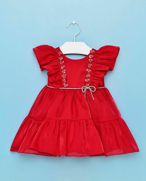 Vestido Vermelho Festa Petit cherie